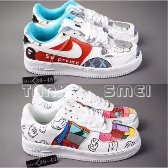 Offer Rm176 Nike Air Force 1 Supreme Kaws Bape Off White
