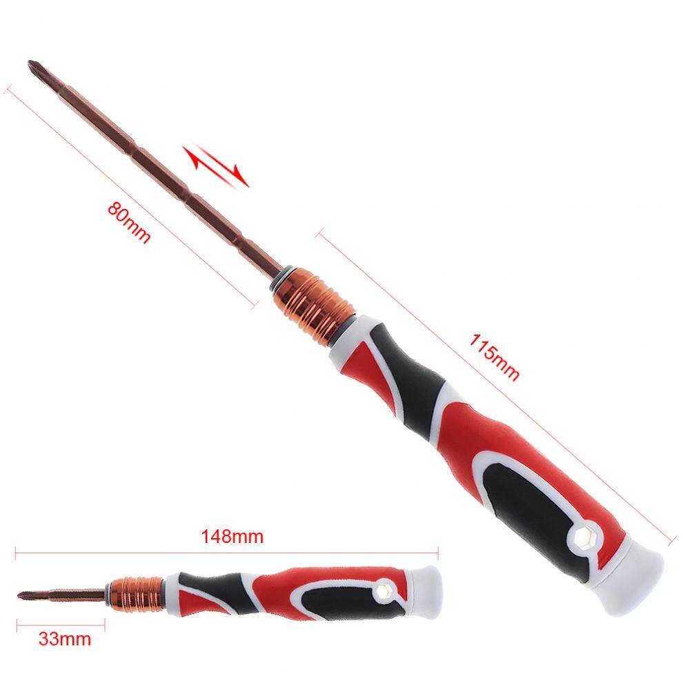 ChgImposs Tua vít bake có thể kéo dài thu gọn đầu 3.5mm thích hợp cho văn phòng, nội thất - INTL