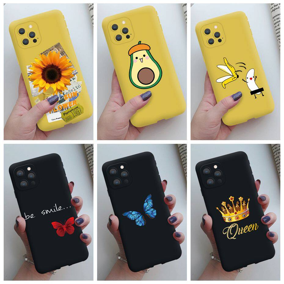 Đầy Màu Sắc Bơ Hướng Dương Silicone Mềm Điện Thoại Trường Hợp, Ốp Lưng Cho iPhone 12 11 Pro Max Mini X XR XS MAX 8 7 6 6S Plus