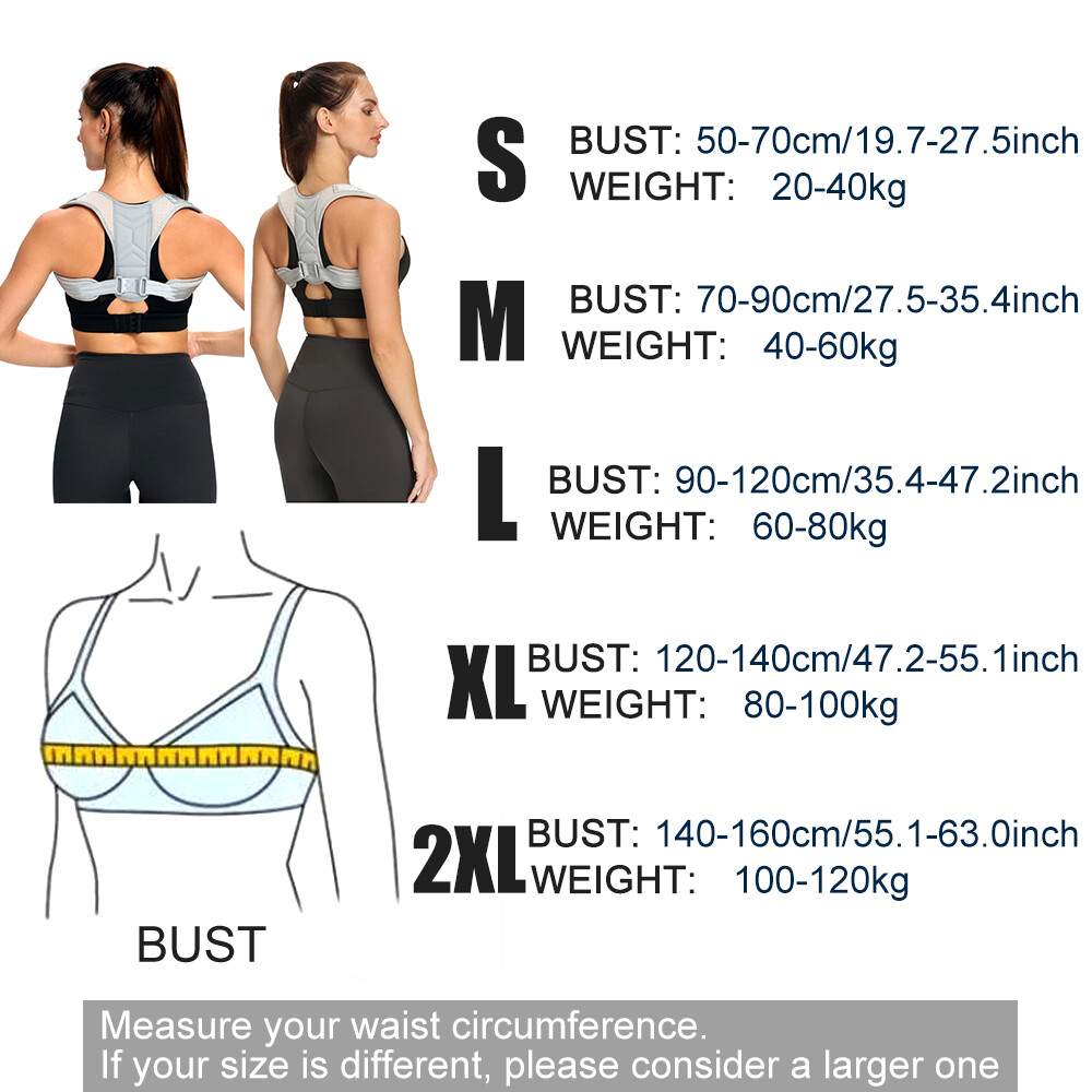 1Pcs Adjustable Posture Corrector Preventing Humpback Protection Spine Pain Relief Correction Belt Women Men Back Shoulder Support