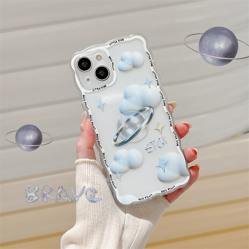 Shockproof Lens Protection Phone Case for IPhone 11 12 13 Pro Max Love Cloud Pattern Back Case for IPhone XR X Xs Max Girls' Gift Mobile Phone Case