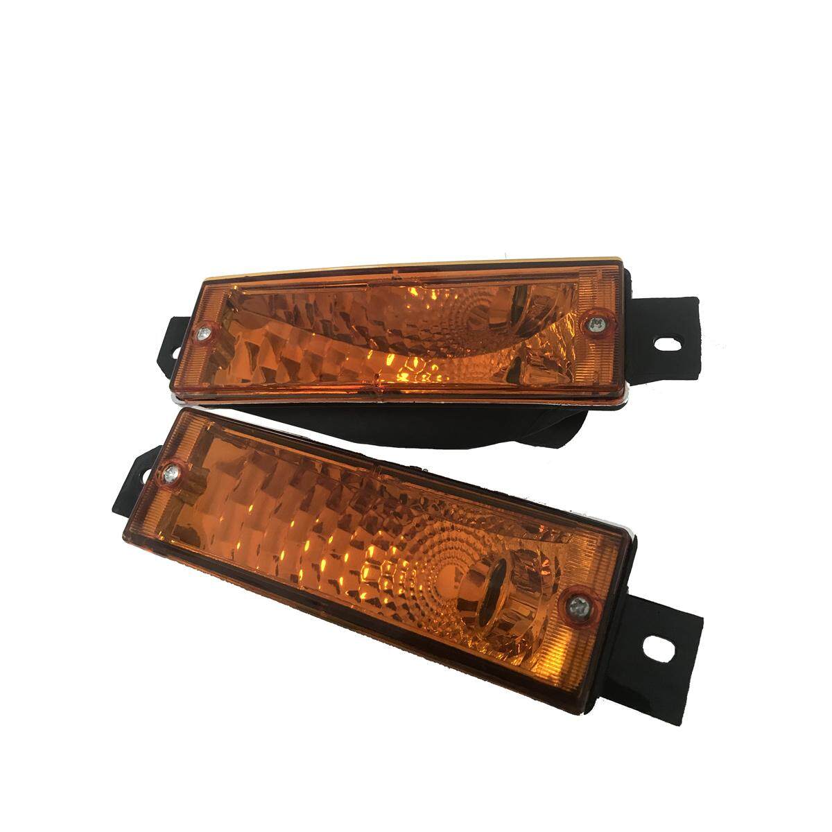 1 Pasang Depan Sudut Bumper Lampu Sinyal Lampu untuk BMW E30 M40 318i 320i 325i Penggantian 1983-1991 Kuning Kristal