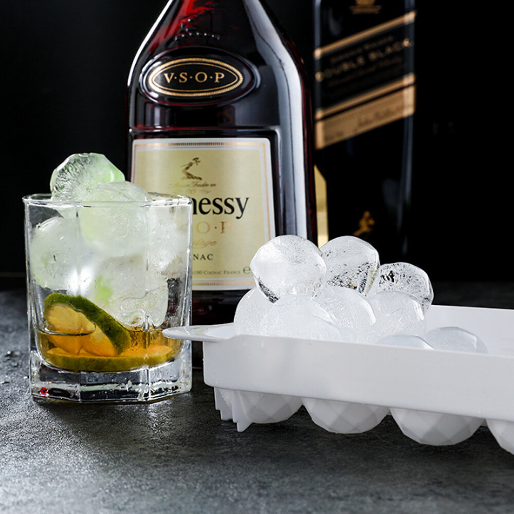 Round Ice Ball Mold Plastic Ice Cream Mold Whiskey Ice Cube Tray Bar Kitchen Tools