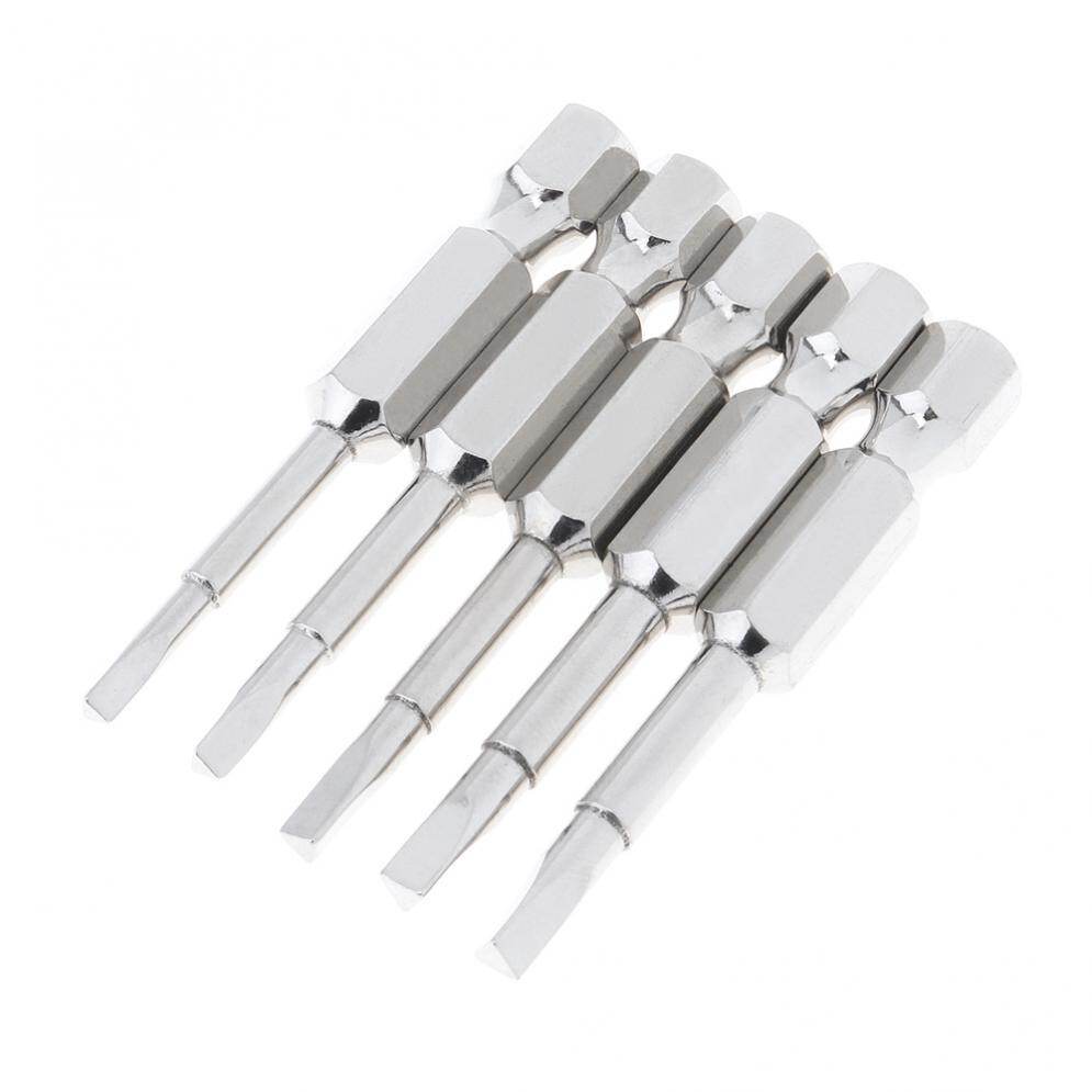 5pcs/set 1/4 Inch Magnetic Triangle Screwdriver Bits Hex Shank 50mm S2 Steel