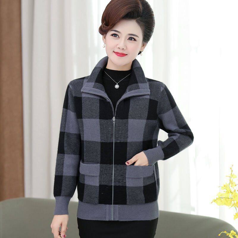 【SW】Middle-aged mother autumn coat noble cardigan blouse