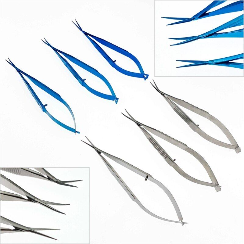 Jiayi Castroviejo Corneal Scissors Capsule Membrane Scissors Micro Scissors Ophthalmic Instruments