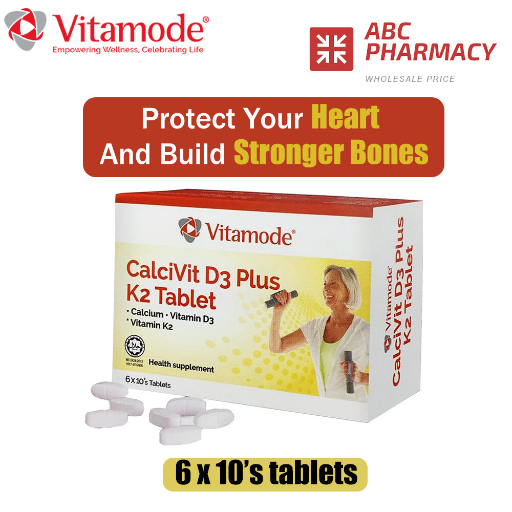VITAMODE CalciVit D3 Plus K2 60s(EXP08/2025)(Barcode Removed) Lazada