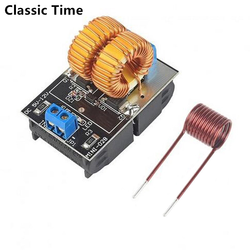 5-12V 120W Mini ZVS Induction Heating Board Flyback Driver Heater DIY Cooker+ Ignition Coil