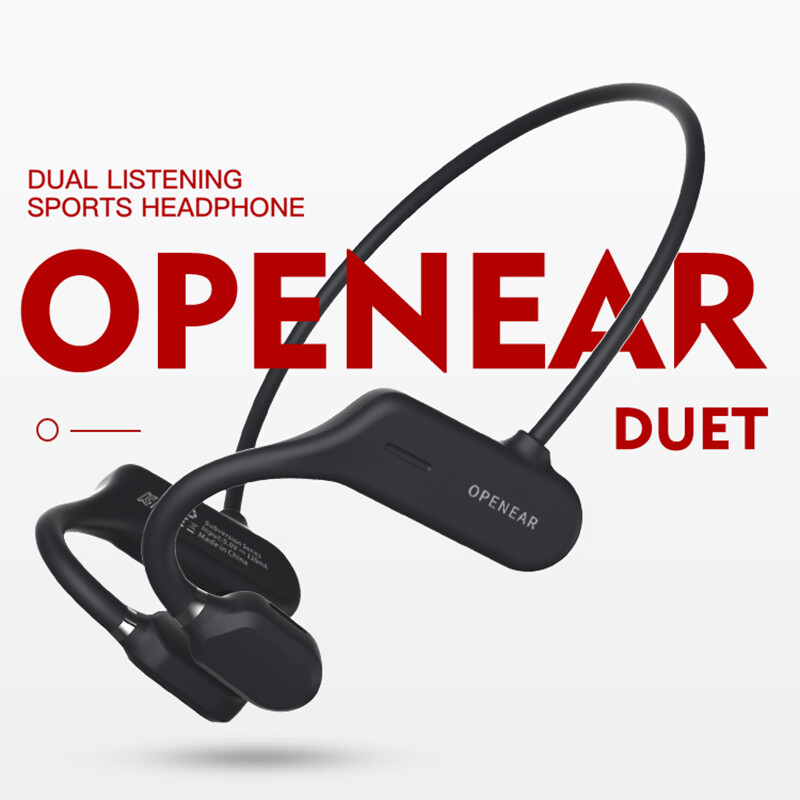 Tai Nghe Dẫn Truyền Xương VAORLO Bluetooth Không Dây Chống Thấm Nước Thoải Mái Đeo Tai Mở Móc Đèn Trọng Lượng Tai Nghe TWS Âm Nhạc HIFI Thể Thao Trong Tai Tai Nghe Dẫn Không Khí Cho Xiaomi iPhone Huawei