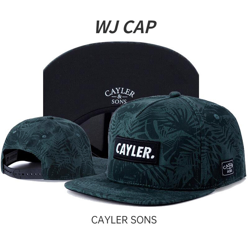 Cayler sons hip hop hat flat rim hat leaf print baseball cap men's and women's fashion hat