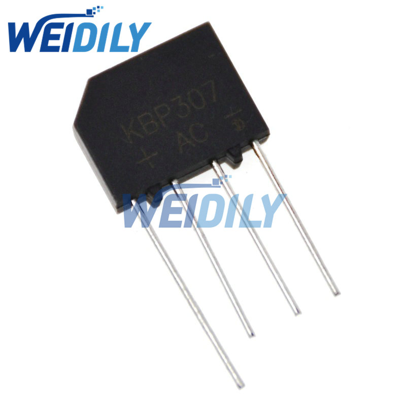 10pcs kbp307 3a 700v diode bridge rectifier kbp307 bridge rectifiers wholesale