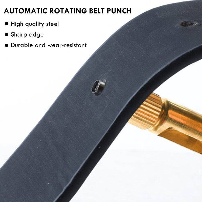 6 Cái/bộ Máy Đục Lỗ Thắt Lưng Tự Động 1.5-4Mm Máy Đục Lỗ Xoay Câm Dài Có Thể Thay Thế, Dụng Cụ Làm Đồ Da Thủ Công