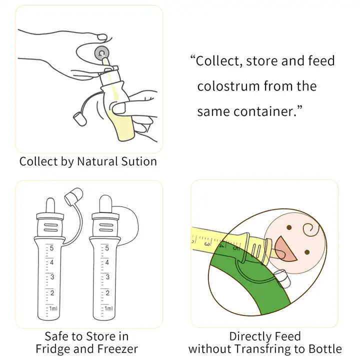 Haakaa Silicone Colostrum Collector Set (5ml) BPA Free