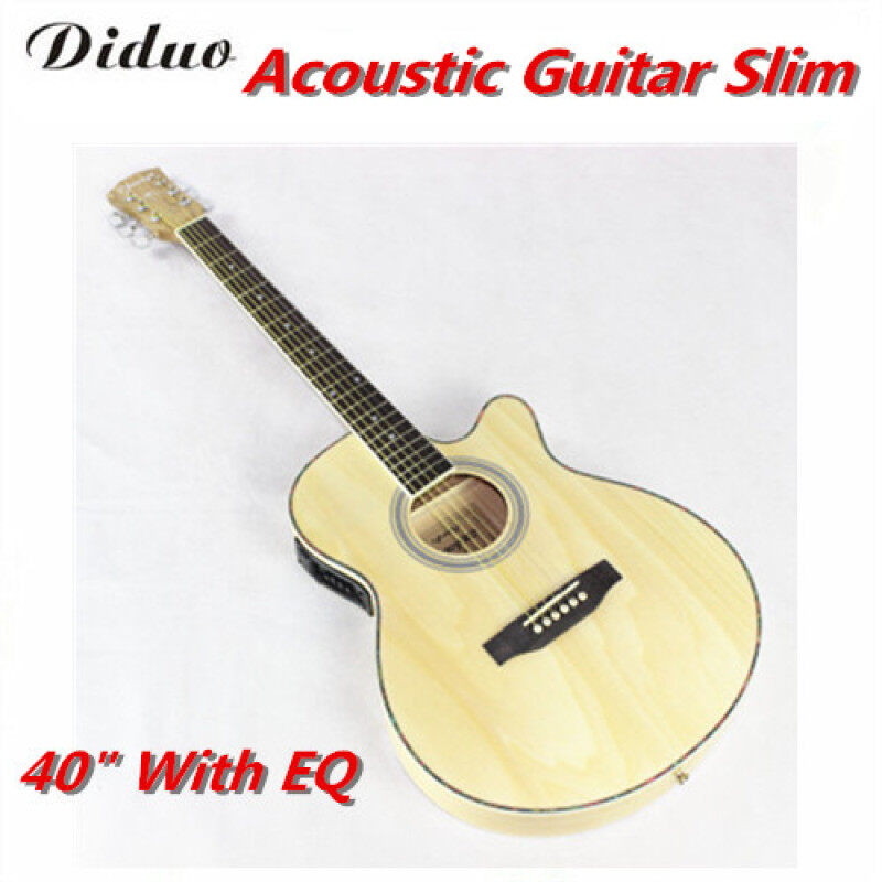 Acoustic Guitar Slim Semi Acoustic Guitar 40 inch slim barrel With EQ Matte Color Malaysia