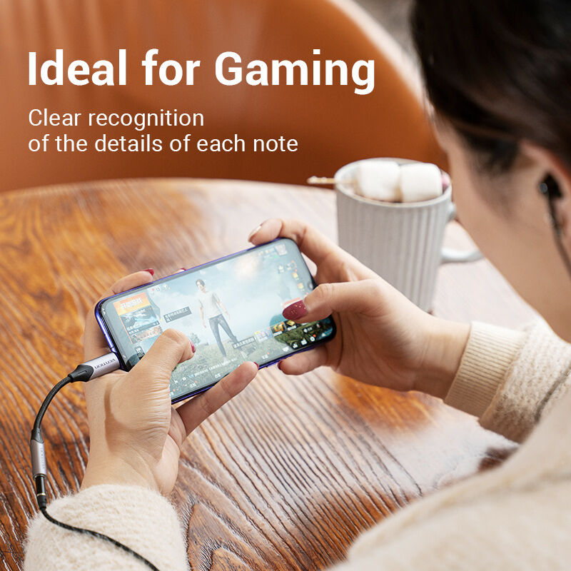 Vention DAC Chuyển Đổi USB-C Sang 3.5mm - Cáp Âm Thanh Số Không Dây - Chất Lượng Hi-Fi Cao Cấp - Tương Thích Mọi Thiết Bị - Hỗ Trợ Điều Khiển & Micro
