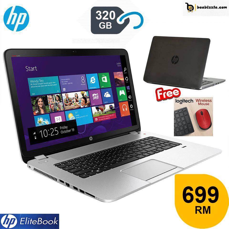 HP ELITEBOOK 745 LAPTOP (Refabricated) 4GB RAM, 320GB HDD, Intel HD Graphics, Webcam PLUS BLUETOOTH WIRELESS MOUSE and More Malaysia