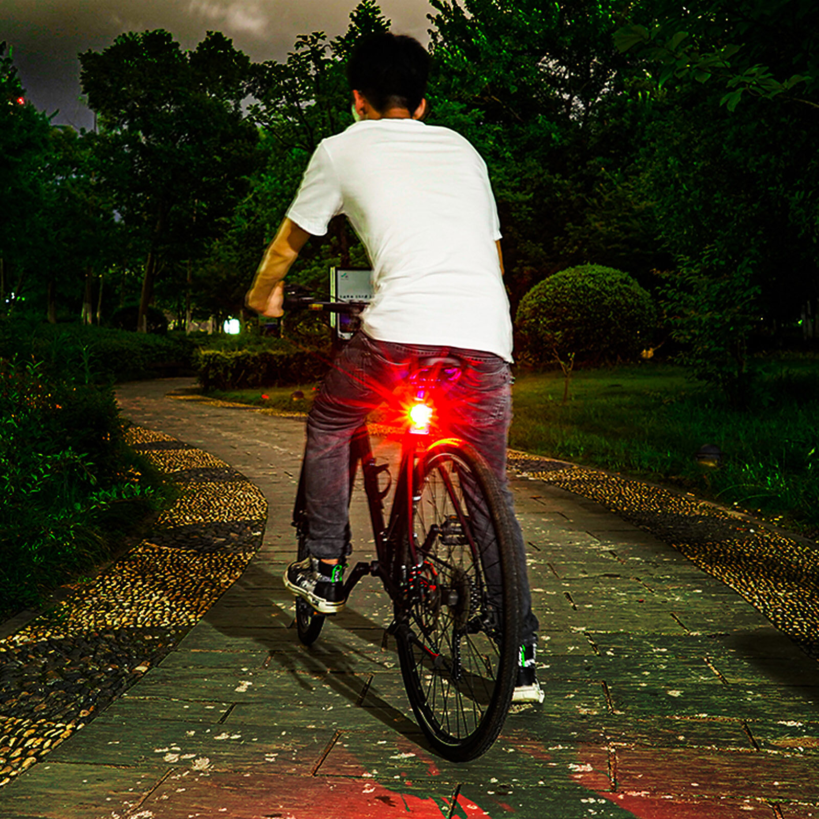 Bike Light Bicycle Headlight Tail Light Waterproof Cycling Handlebar Light Front Light Rear Bright Light