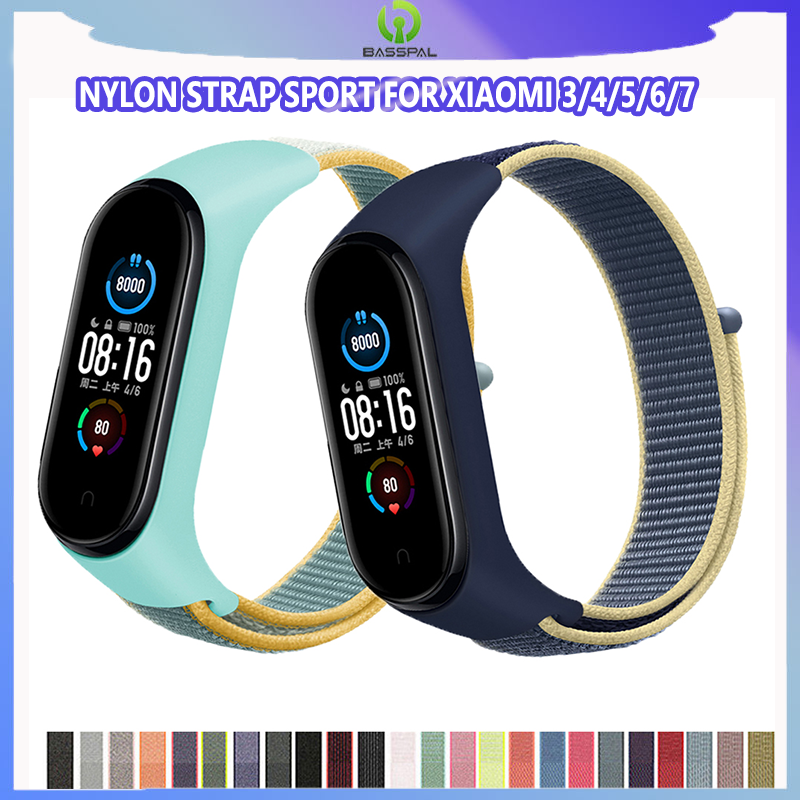 Dây Đeo Nylon Cho Xiaomi Mi Band 7 4 3 5 6 Vòng Đeo Tay Vòng Đeo Tay Thể