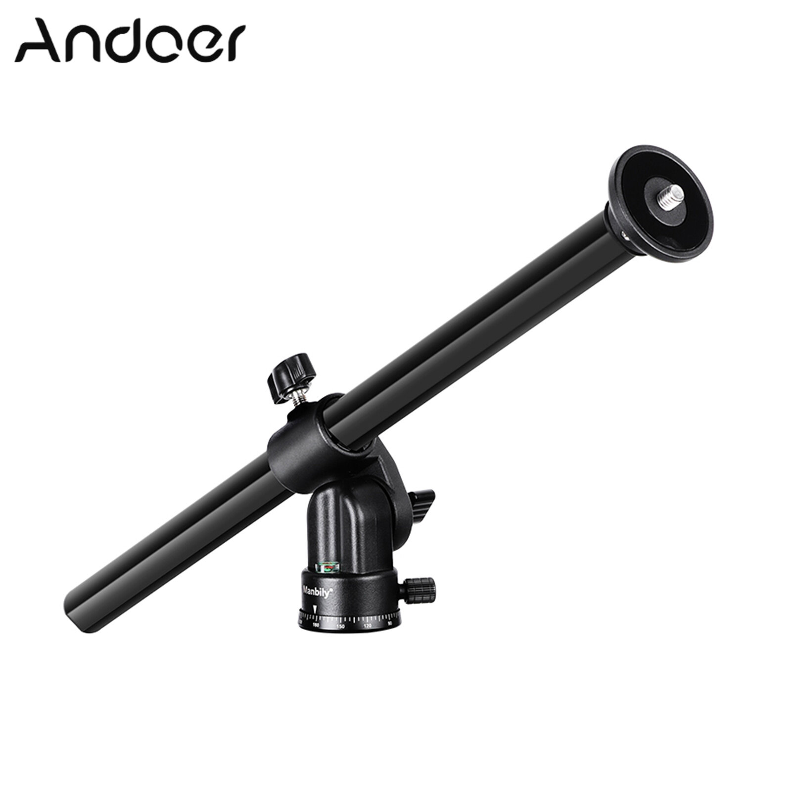 Manbily ZW-02 Rotatable Tripod Extension Tripod Boom Arm Multi-Angle Center Column with Locking System 10KG Load Capacity for Studio Photography Overhead Macro Photography