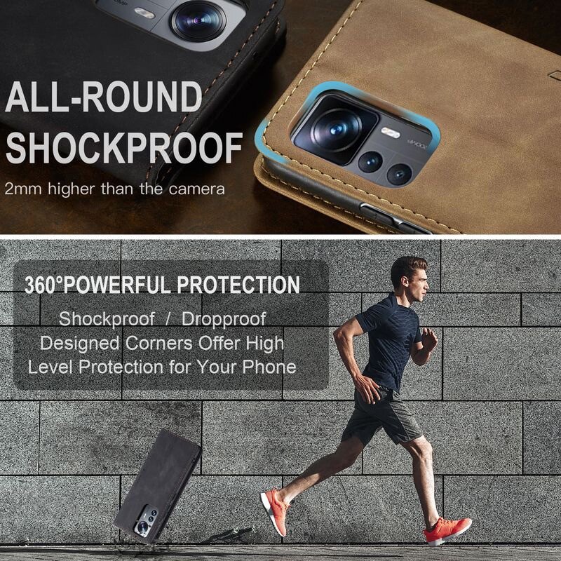Cho Redmi Note 12 Pro cộng với 5G 4G 2023 note12 note12pro 12S 12pro Xiaomi vỏ điện thoại bằng da vỏ khe cắm thẻ ví đứng chủ chống sốc Bumper nhựa TPU mềm điện thoại nắp gập trường hợp