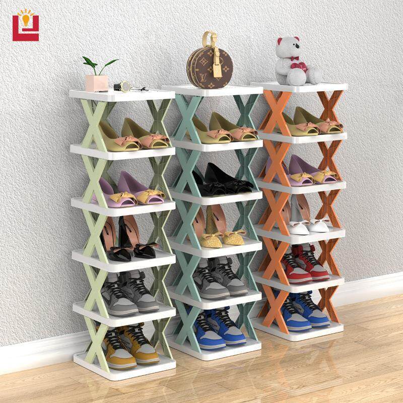 shoe rack Balcony storage shelf Small folding shoe cabinet Multi-layer folding Easy to install