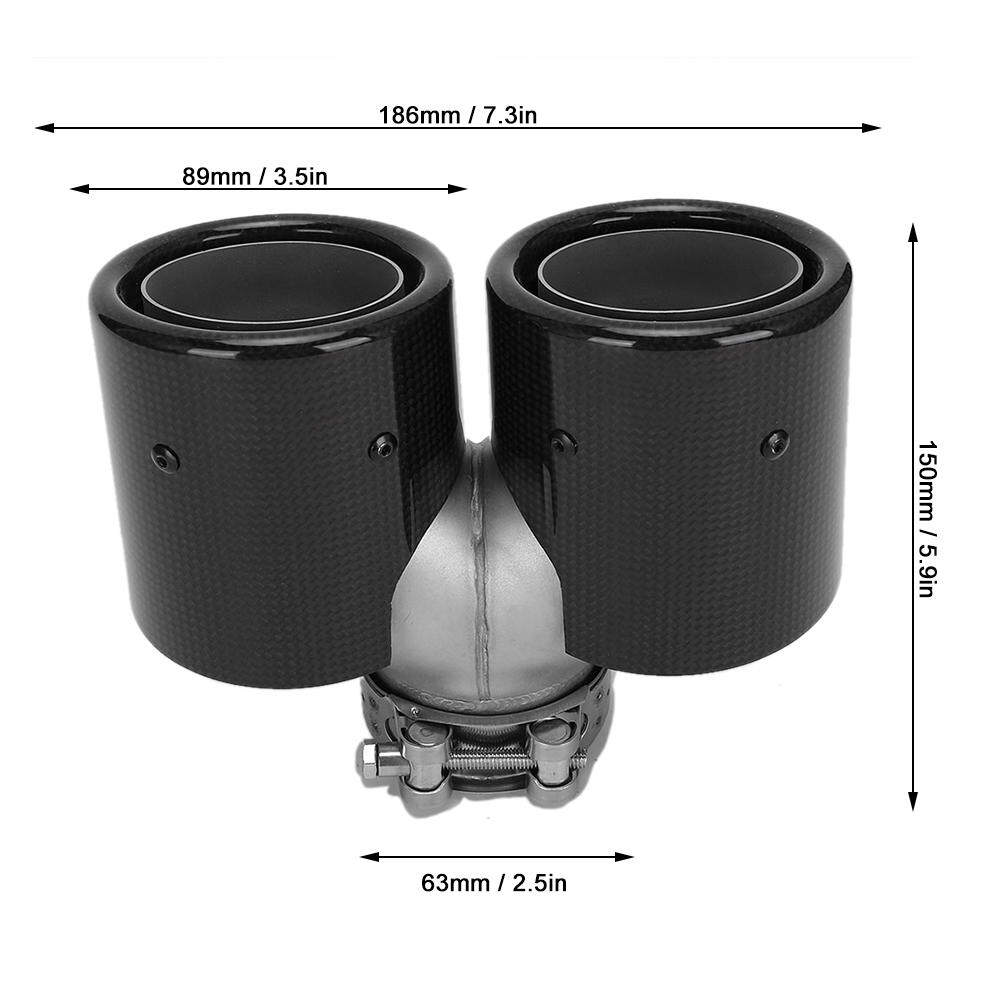 ท่อไอเสียรถยนต์หางคอ,2.5in Inlet 3.5in Dual Outletยูนิเวอร์แซออโต้คาร์ท่อไอเสียรูปตัวYสแตนเลสหางคอ