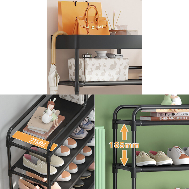 Simple shoe rack home door dust-proof multi-layer dust-proof shoe cabinet dormitory storage artifact