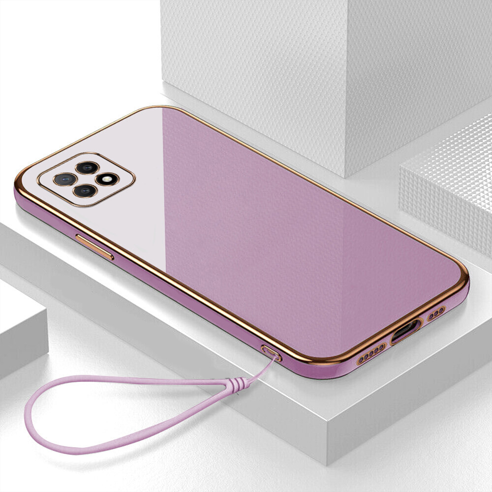 Ốp Lưng OPPO A73 5G Ốp Lưng Điện Thoại Mạ 6D sang trọng Khung hình vuông silicon mềm mại Ốp lưng sáng bóng