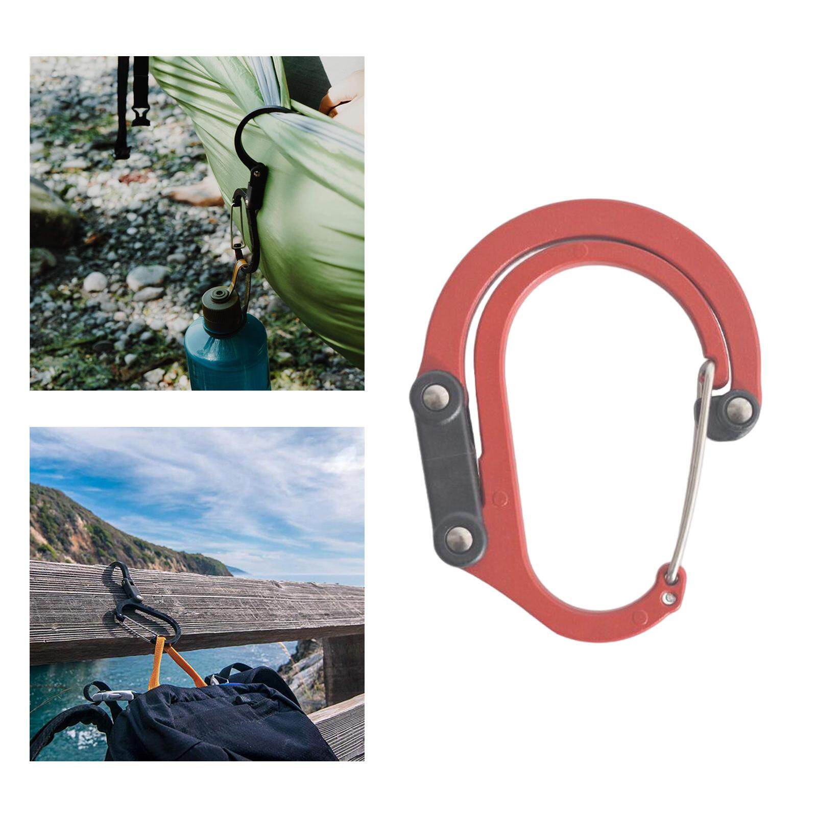 Hisiya Heavy Duty Carabiner Clip Hook Backpack Hanger for Climbing Backpack