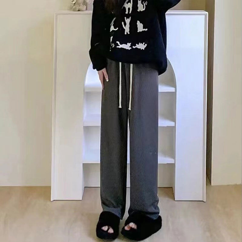 Gui ma loose mopping pants Straight leg Korean fashion all-match casual pants