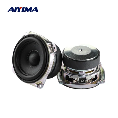 AIYIMA Audio 2PCS 3 Inch Midrange Bass Speaker 4 Ohm 30W Rubber Edge Long Stroke Woofer Loudspeaker Mid woofer Home Theater 85mm