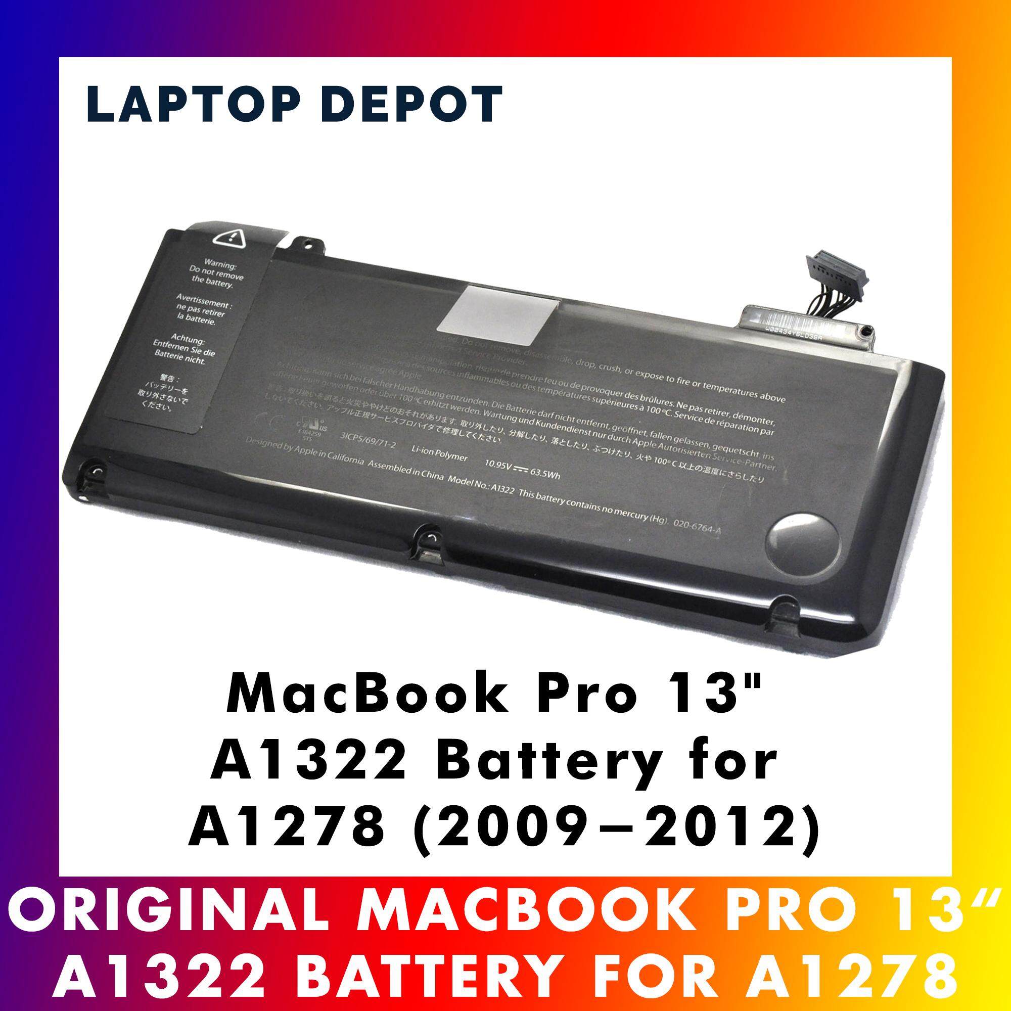 Macbook Pro 13 A1322 Original Replacement Battery For A1278 2009 2012 Lazada