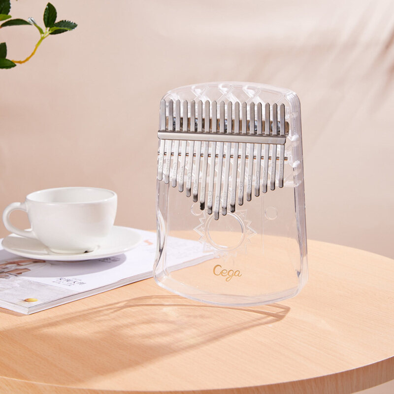 KOKKO Kalimba Đàn Piano Ngón Tay Cái 17 Phím Bàn Phím Mbira ABS Trong Suốt Cầm Tay Nhạc Cụ Ngón Tay