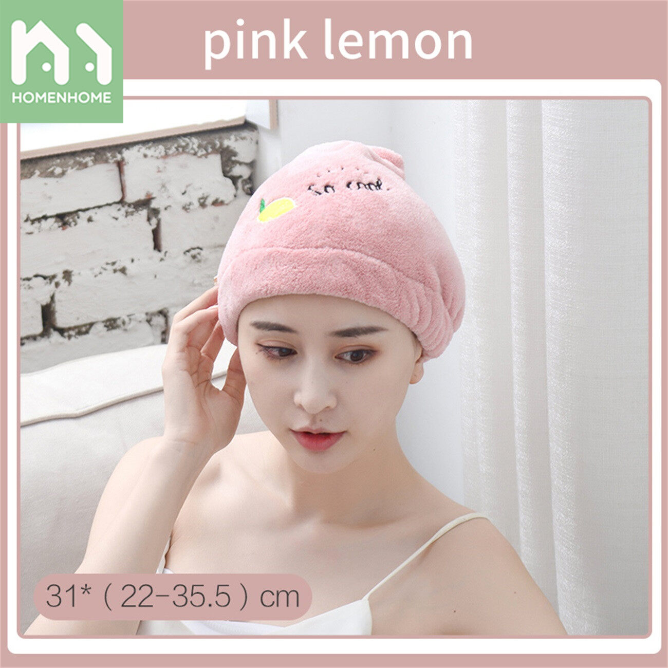 Homenhome Home Dry Hair Cap Women Super Absorbent Quick-Drying Headband Thicken Shower Cap Dry Hair Towel Artifact Cute Quick-Drying Cap