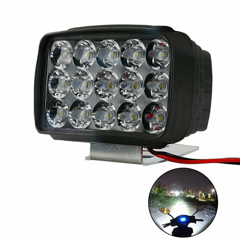 Graceful Motorcycle Headlight Spot Light 15 LED 1000LM Motos ATV UTV Scooter Lighting