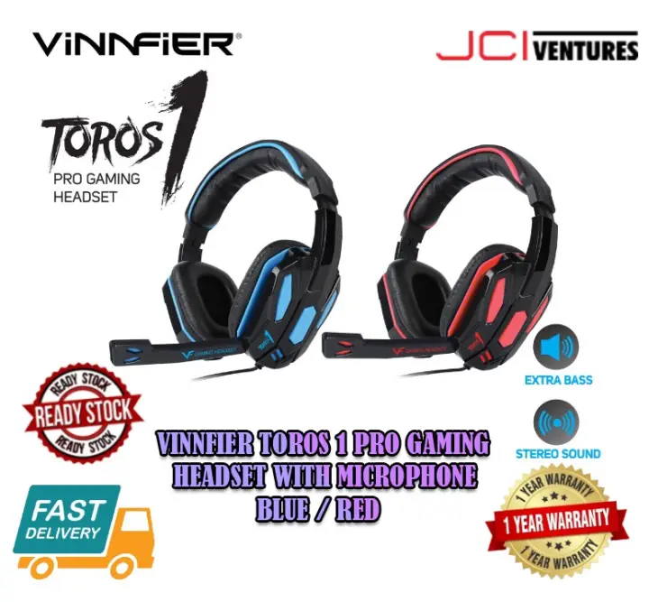 vinnfier toros 1 gaming headset with mic