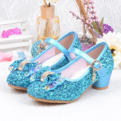 Infant Kids Baby Girls Pearl Crystal Bling Bowknot Single Princess Shoes Sandals