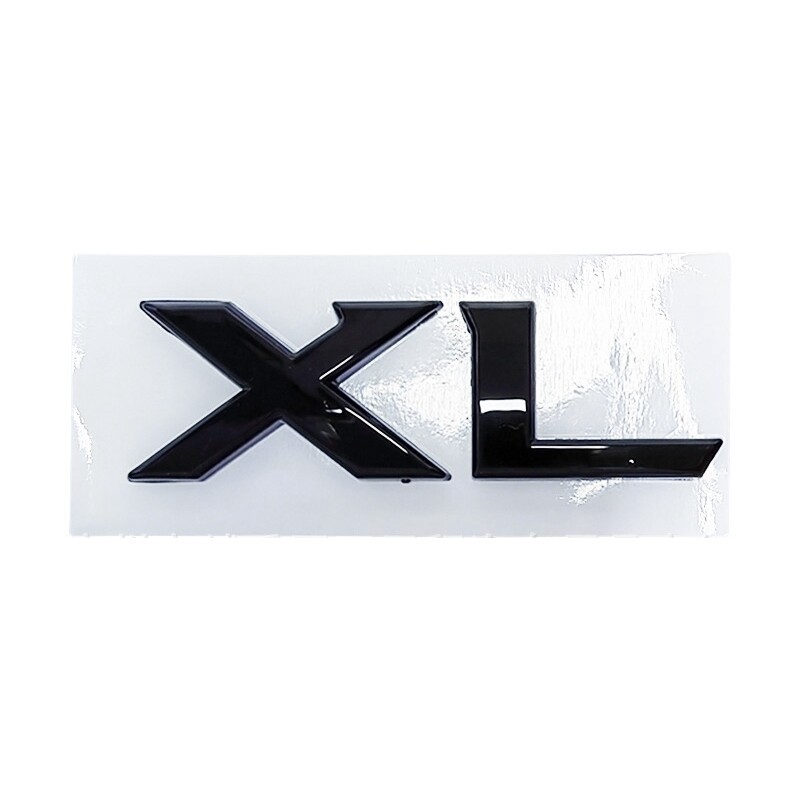 XL logo english letter sticker Rear trunk emblem Car side badge modification for TOYOTA CHEVROLET HYUNDAI
