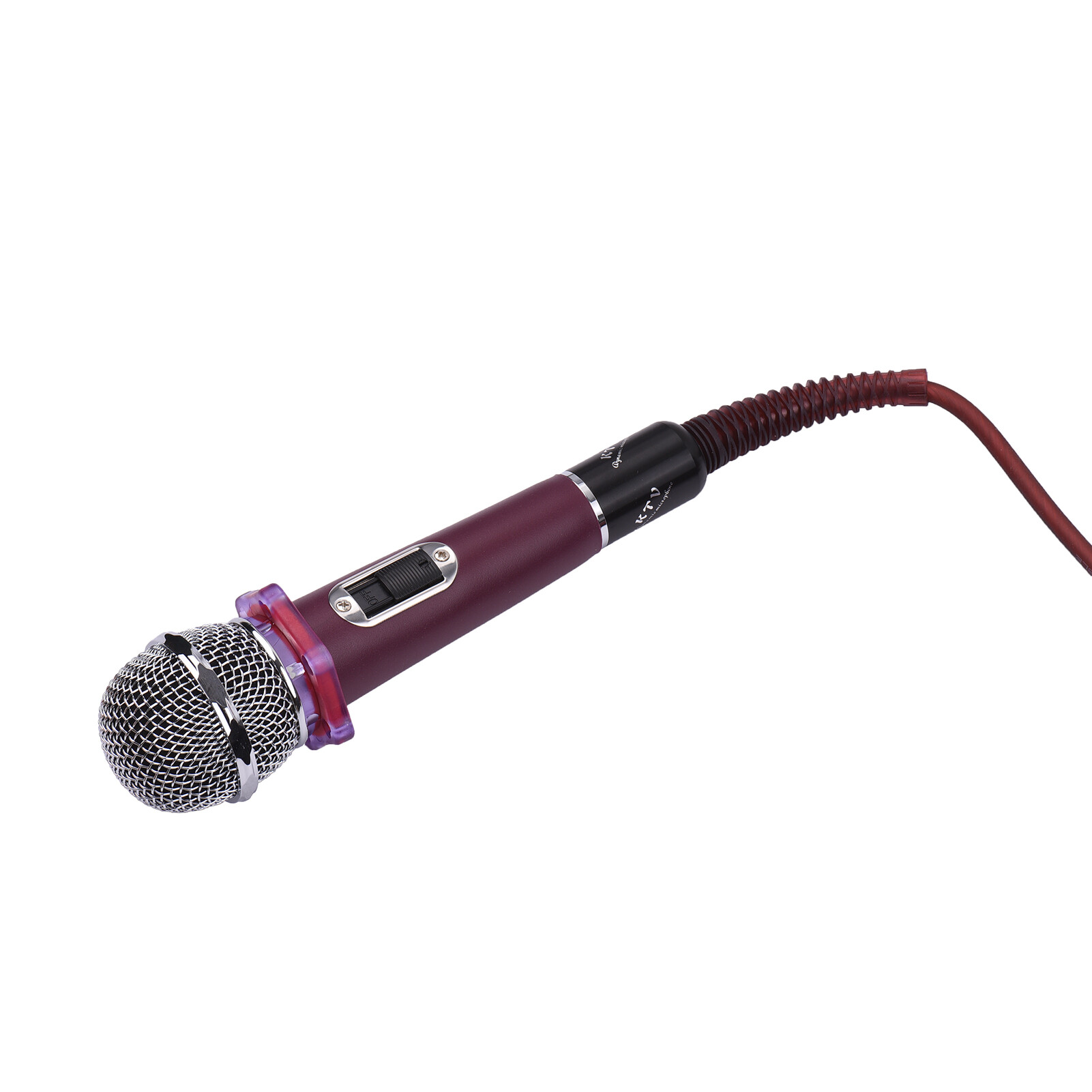 Dynamic Handheld Cardioid Condenser Microphone Wired Mic 4.5m/15ft Cable 6.35mm Plug for Music Singing Karaoke Stage Live Performance