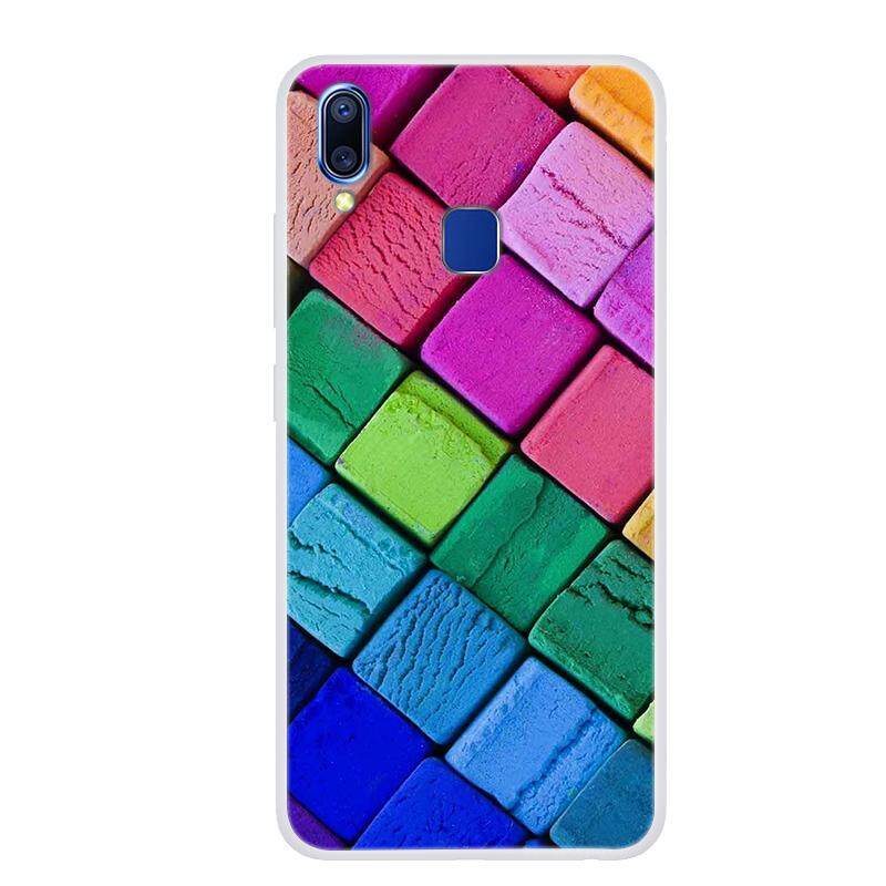 Moonmini untuk Vivo Y95 Casing Belakang Bentuk Pas Lukisan Warna Seri 1 Ponsel TPU Lembut Case Anti-Pelindung dari Goresan Tutup Pola 978247851