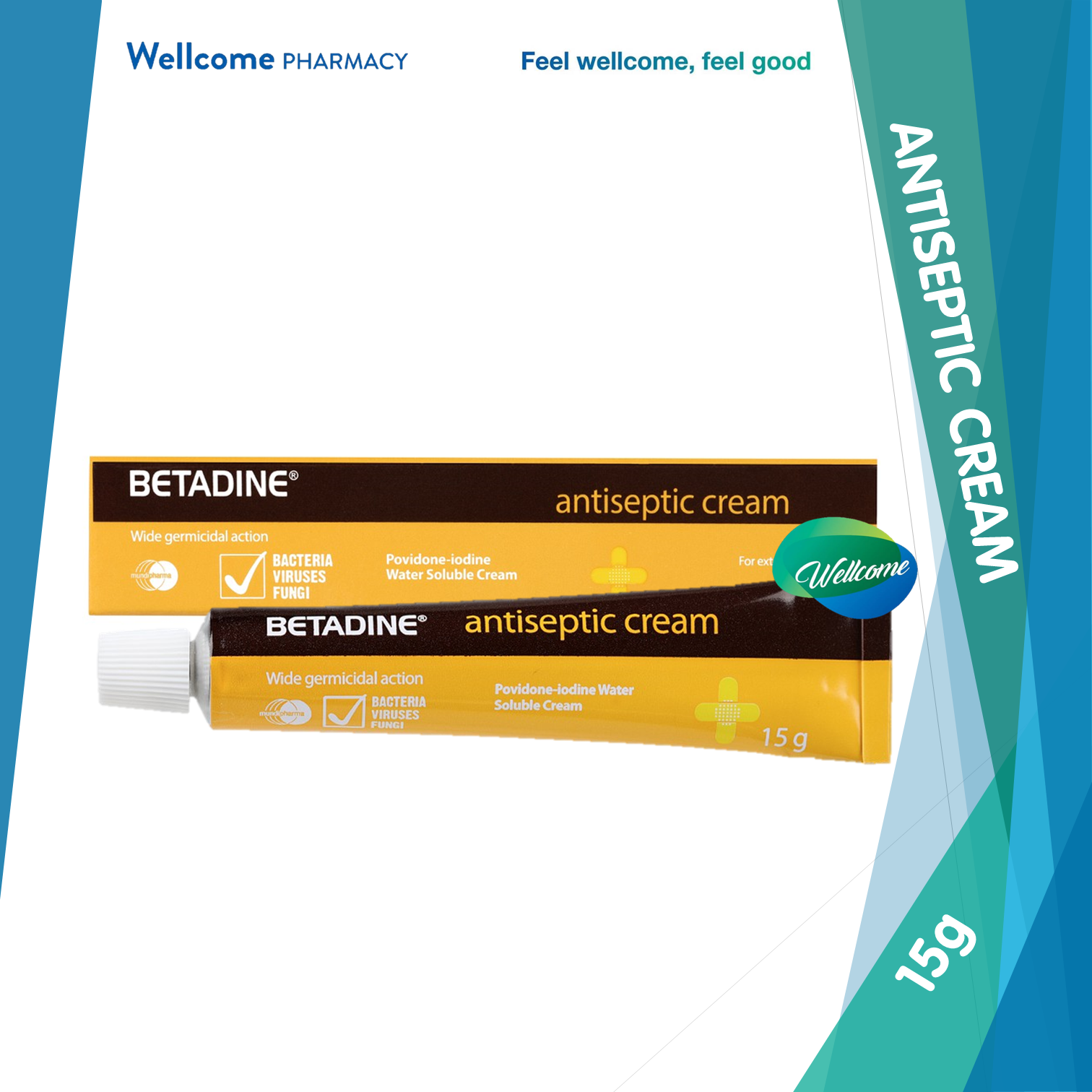 Betadine Antiseptic Cream 15g Lazada