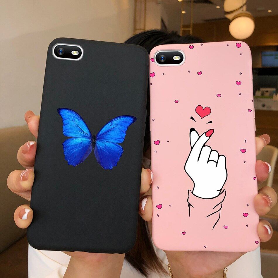 Ốp Điện Thoại Cho OPPO A1K Ốp Trái Tim Hoa Cúc Ốp Silicon Mềm Cho Oppo A1k RMX1941 A1K A1 K Oppo Realme C2 RealmeC2 Funda