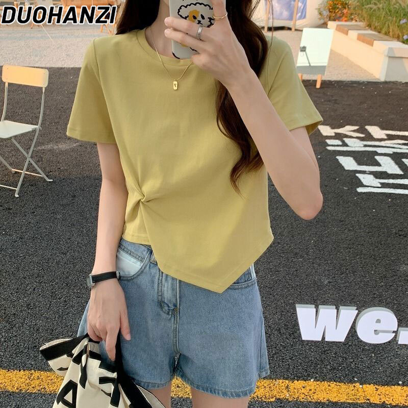 Chu Man Jia has a models of high waist vest design no absolute rules women's four colors to choose from has four colors to choose. Women summer t shirt cheap
