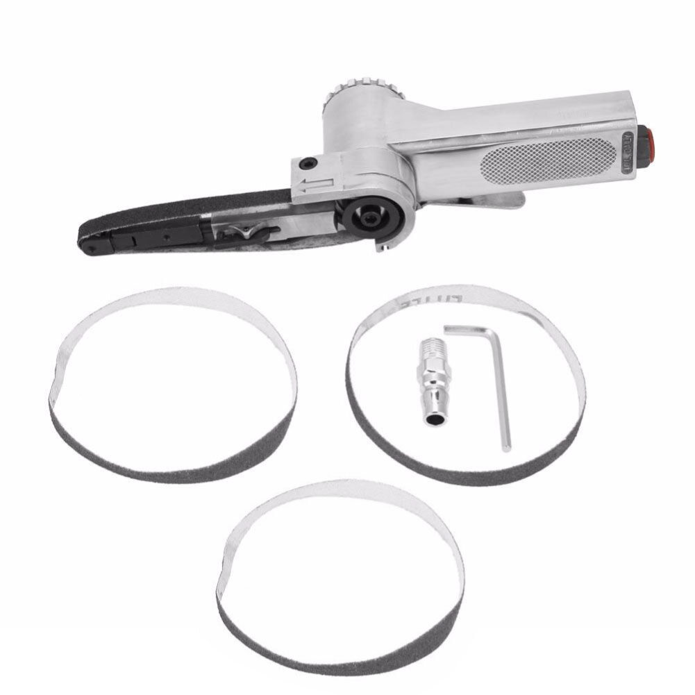 EMachinery 10/20mm Width Mini Air Belt Sander Sanding Tool Angle Grinders Polishing Machine