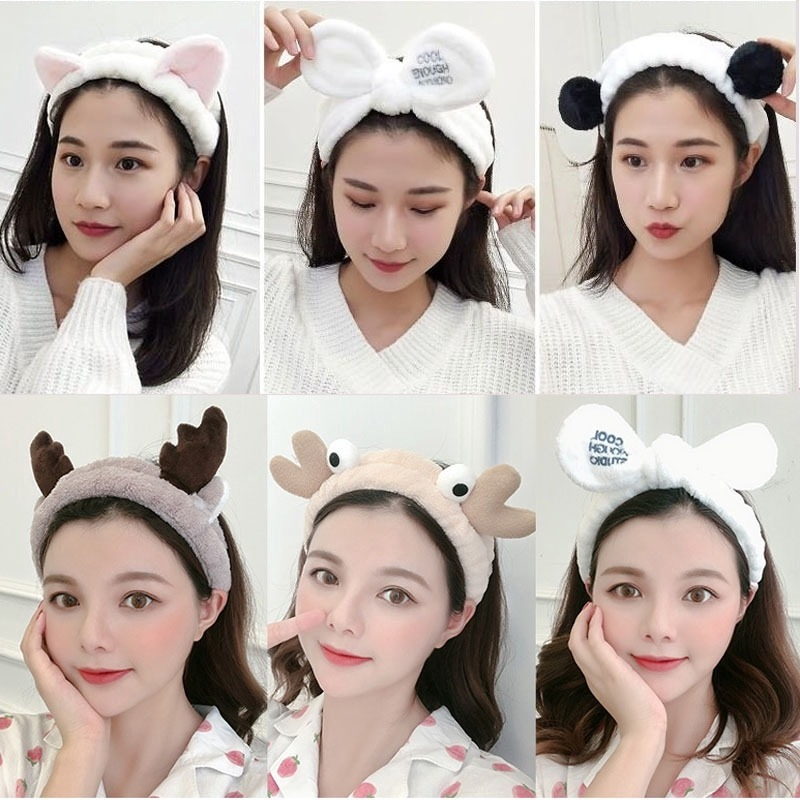 Cute Korean Style Face Wash Headband