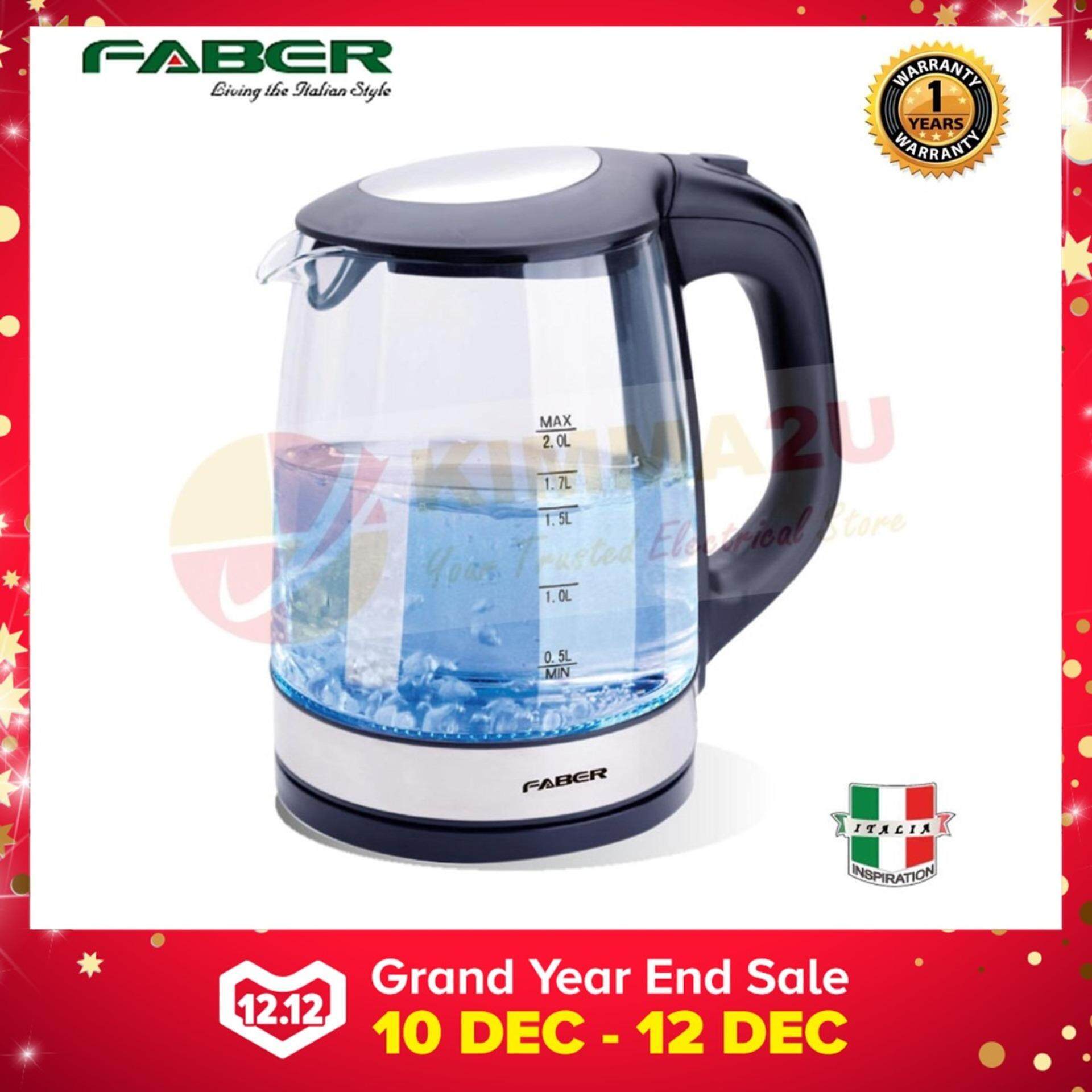 Faber Kitchen Liances With Best Price At Lazada Authorised Dealer Faber Fck Cristallo 180 Bk Jug Kettle 2 0l Gl