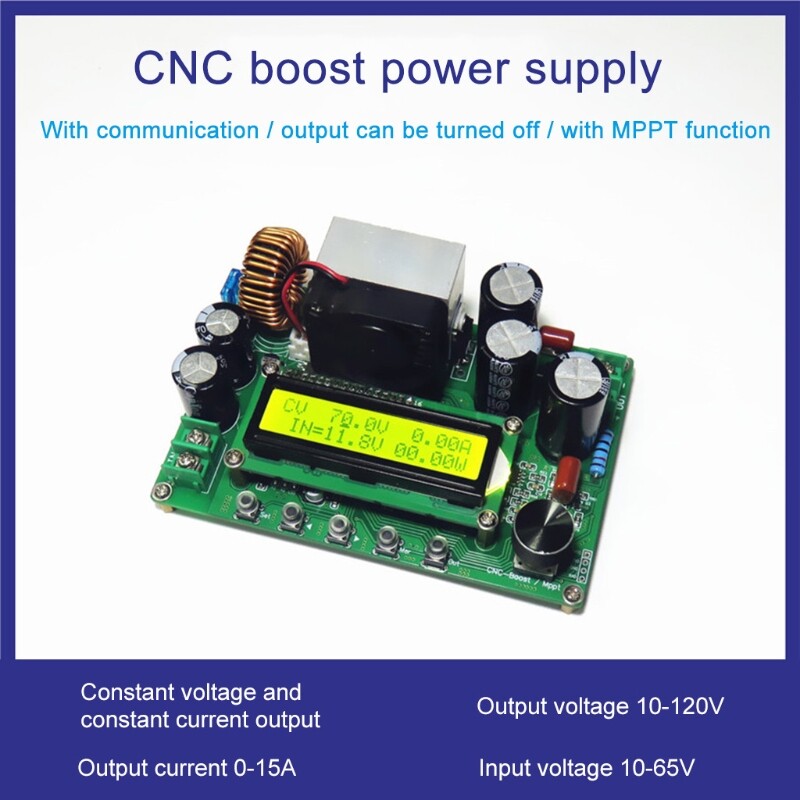 DPX800S DC-DC Adjustable Boost Converter Module High Efficiency Voltage Converter 12V~120V 12A Power Converter
