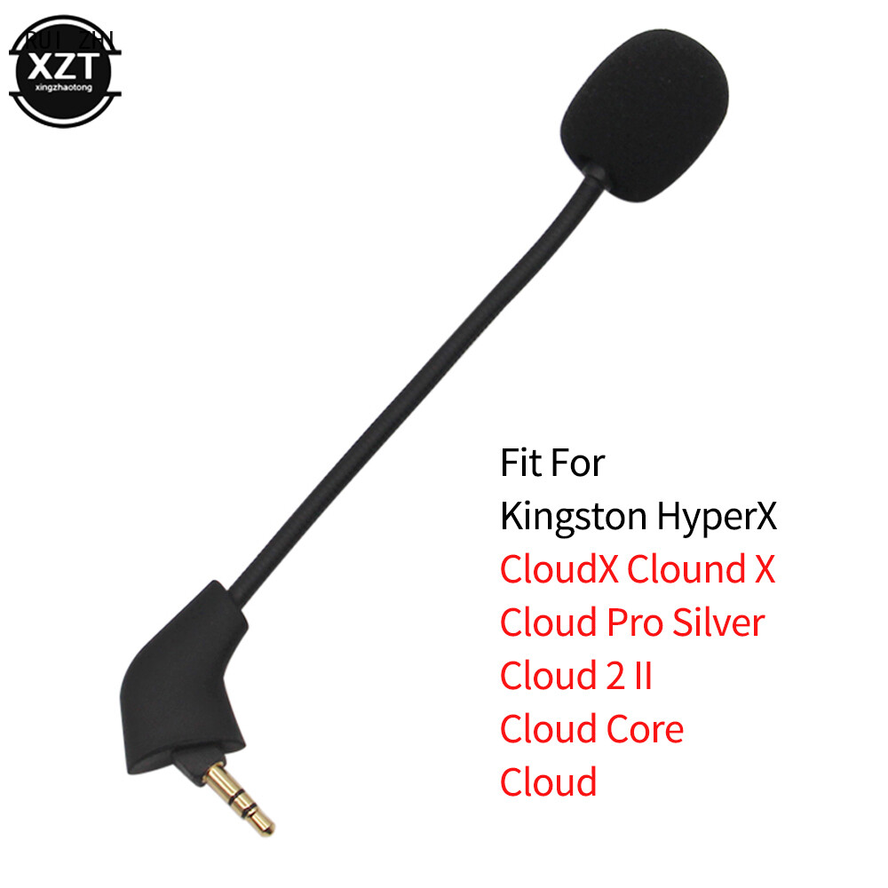 Replacement Game Mic 3.5mm Microphone for HyperX Cloud 2 II X Core Pro Silver Cloudx Alpha S Cloud9 9 C9 Gaming Headset