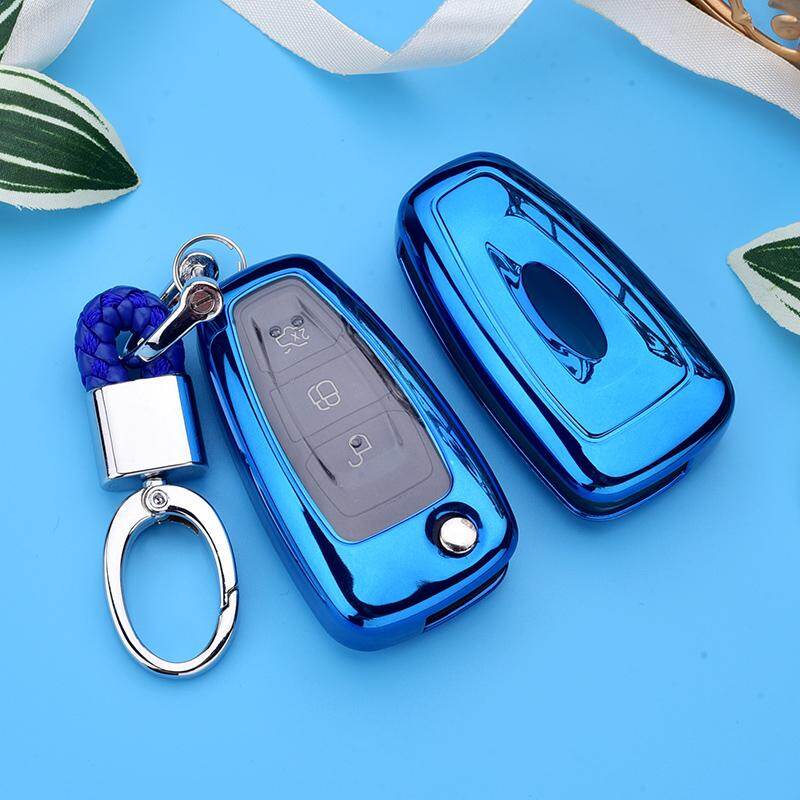 Car Key Case Cover For Ford Ranger C-max S-max Focus Galaxy Mondeo Transit Tourneo Custom Focus 3 Mk3 Focus 4 Filp Key Fob Case