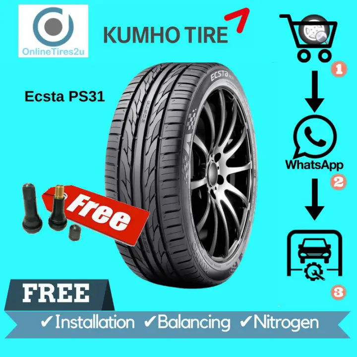 165 55r14 Kumho Ps31 With Installation Lazada